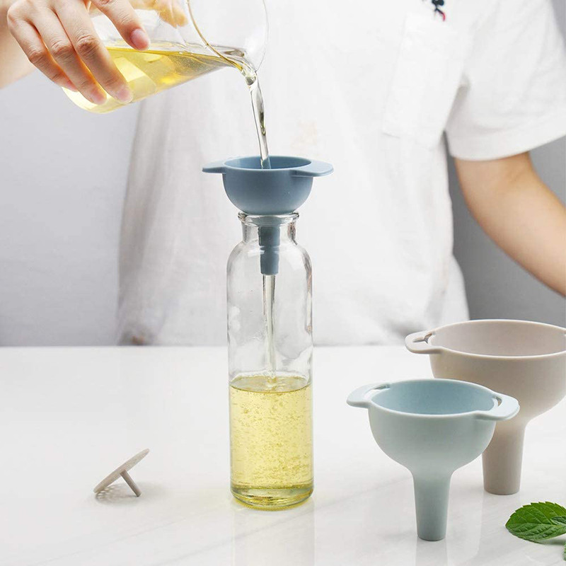 Σετ χωνιών 4-σε-1 Σουρωτήρι χωνιού λαδιού Εργαλεία κουζίνας Λάδι νερό μπαχαρικά Φίλτρο χωνί κρασιού Πλαστικά αξεσουάρ κουζίνας