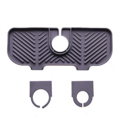 Νέα βρύση κουζίνας απορροφητικό ματ νιπτήρα Splash προστατευτικό πλενόμενο νιπτήρα Splash Mat σιλικόνης Baucet Drip Catcher Baucet Dish Drying Mat