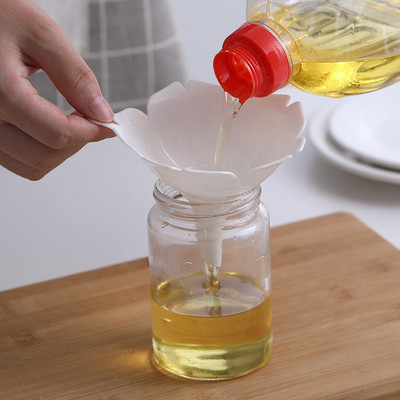 Lotus Funnels Olive Oil Condiments Δοχείο υγρών οικιακής χρήσης Χωνί διανομής υγρών Φορητός κατανεμητής Αξεσουάρ κουζίνας