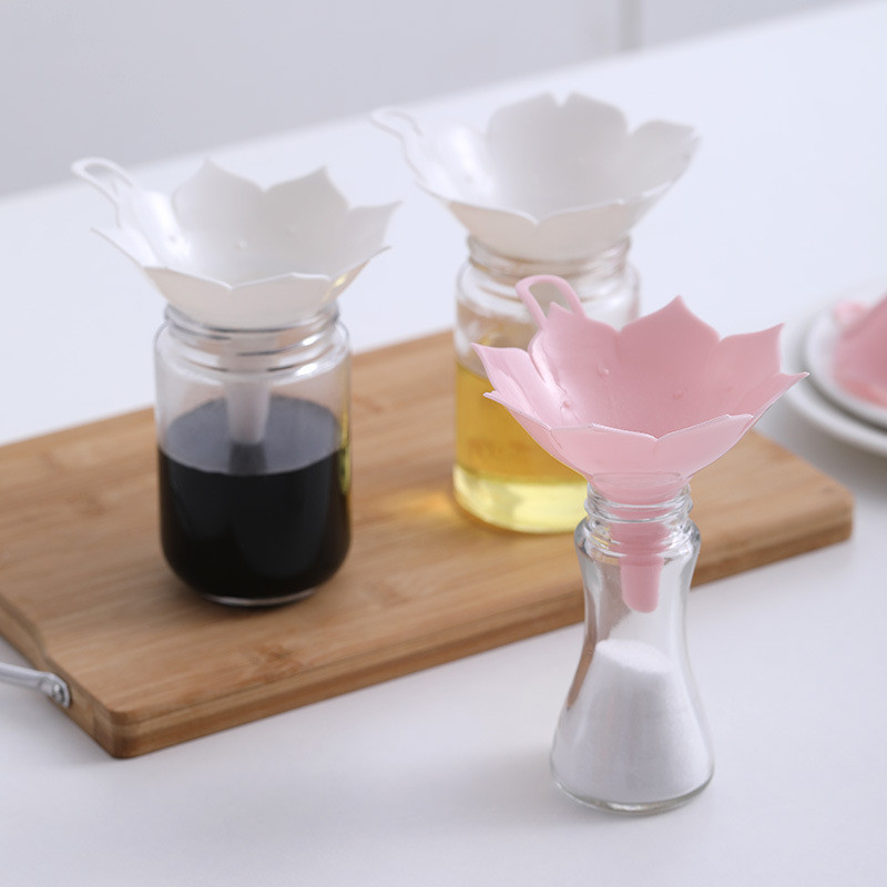 Pâlnii Lotus Condimente pentru ulei de măsline Distribuitor de lichide Pâlnie de distribuire a lichidelor de uz casnic Alocator portabil Accesorii de bucătărie