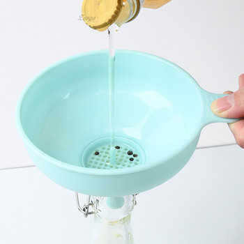 1 τμχ Σετ χοάνης πολλαπλών λειτουργιών φίλτρου οικιακής χρήσης Oil Hopper Filter Oil Can Sub-packaging Plastic Funnel Εργαλεία κουζίνας