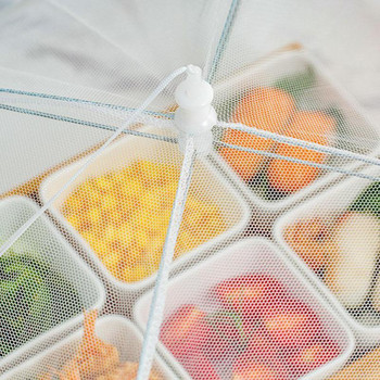 Συσκευές κουζίνας Pop-Up Κάλυμμα με δίχτυ φαγητού Πτυσσόμενο κάλυμμα φαγητού Ομπρέλα με δίχτυ για πικ-νικ Ομπρέλα με δίχτυ κουζίνας κατά των κουνουπιών