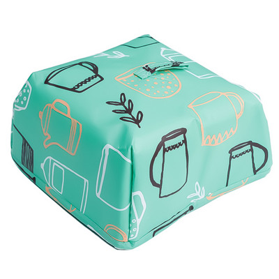 Sulankstomi maisto dangteliai Terminis maisto dangtelis nuo dulkių, išlaiko indus šiltas, izoliacija nuo uodų pikniko aliuminio folijos maisto dangtelis