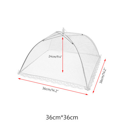 1 vnt Maisto uždengimo stalo virtuvės patiekalų įtaisai Naujausias tinklelis Daugkartinio naudojimo BBQ Nėriniai Anti-Style Skėtis Piknikas Maisto gaminimo Įrankiai Fly Mosquito