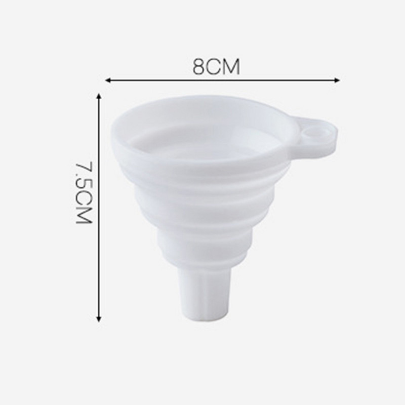 Πτυσσόμενο χωνί σιλικόνης Ανασυρόμενο χωνί κουζίνας υγρών σνακ Χωνί φορητό Mini Auto Χωνί αλλαγής λαδιού κινητήρα βενζίνης