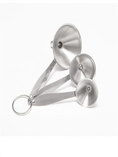 Χωνί 3 τεμαχίων από ανοξείδωτο χάλυβα Μίνι χοάνη λαδιού ξίδι κρασιού μπαχαρικό πλήρωσης σάλτσας διαρροής Αξεσουάρ κουζίνας οικιακής διαρροής λαδιού