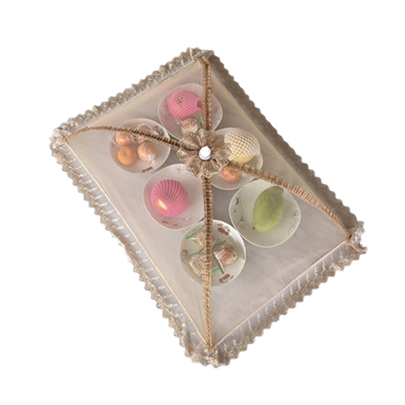 Anti-Fly Umbrella Style tinklinis ekranas BBQ Didelis plaunamas sulankstomas maisto dangtelis Namų virtuvė Stovyklavietė Viduje Lauko Piknikas