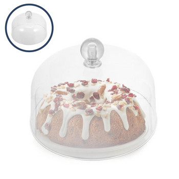 Κάλυμμα Dome Επιδόρπιο για κέικ Πιάτο Γυαλί Διαφανές Cloche Standtray Πιατέλα ψησίματος Μίνι Πιάτο σερβιρίσματος Στρογγυλή Σκηνή Κρυστάλλινο Ακρυλικό