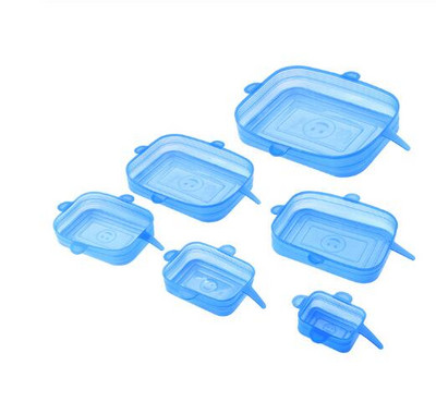 Silikoninis dangtelis, tamprus dangtelis, daugkartinio naudojimo hermetiškas maisto plėvelės užvalkalas, išlaikantis šviežią sandarumą.