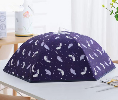 Πτυσσόμενο κάλυμμα τροφίμων Δίσκος αποστράγγισης Κάλυμμα συντήρησης θερμότητας Κάλυμμα αποθήκευσης κουζίνας Μονωτικό κάλυμμα πιάτων Αποτροπή σκόνης Ράφι αποθήκευσης