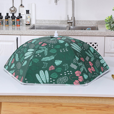 Πτυσσόμενο κάλυμμα τροφίμων Δίσκος αποστράγγισης Κάλυμμα συντήρησης θερμότητας Κάλυμμα αποθήκευσης κουζίνας Μονωτικό κάλυμμα πιάτων Αποτροπή σκόνης Ράφι αποθήκευσης