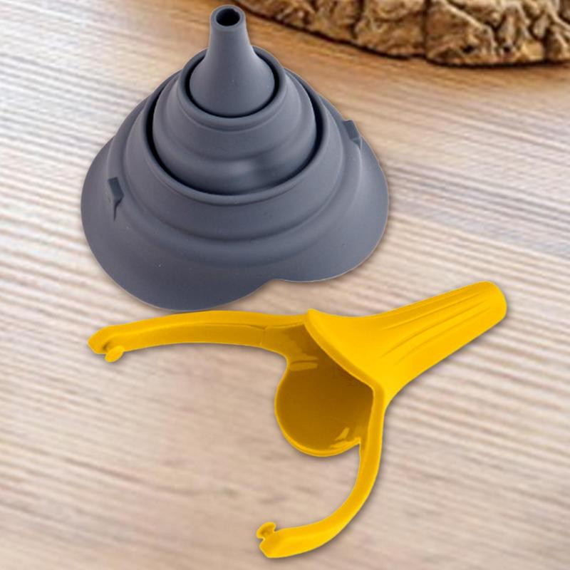 Pâlnie pliabilă din silicon, portabil, ulei de bere, distribuitor de lichid, accesorii de bucătărie, instrumente pentru umplerea sticlelor