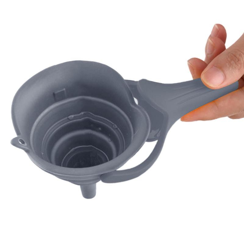 Pâlnie pliabilă din silicon, portabil, ulei de bere, distribuitor de lichid, accesorii de bucătărie, instrumente pentru umplerea sticlelor