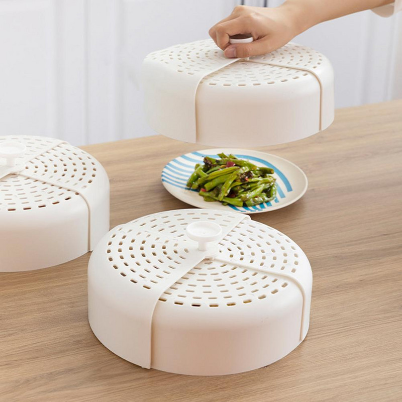 Sklopivi poklopac za tanjur za hranu Poklopac za posudu za posluživanje za desertne tanjure Kuhinjski poklopac otporan na prašinu i bube za četiri godišnja doba