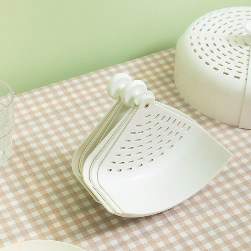 Sklopivi poklopac za tanjur za hranu Poklopac za posudu za posluživanje za desertne tanjure Kuhinjski poklopac otporan na prašinu i bube za četiri godišnja doba