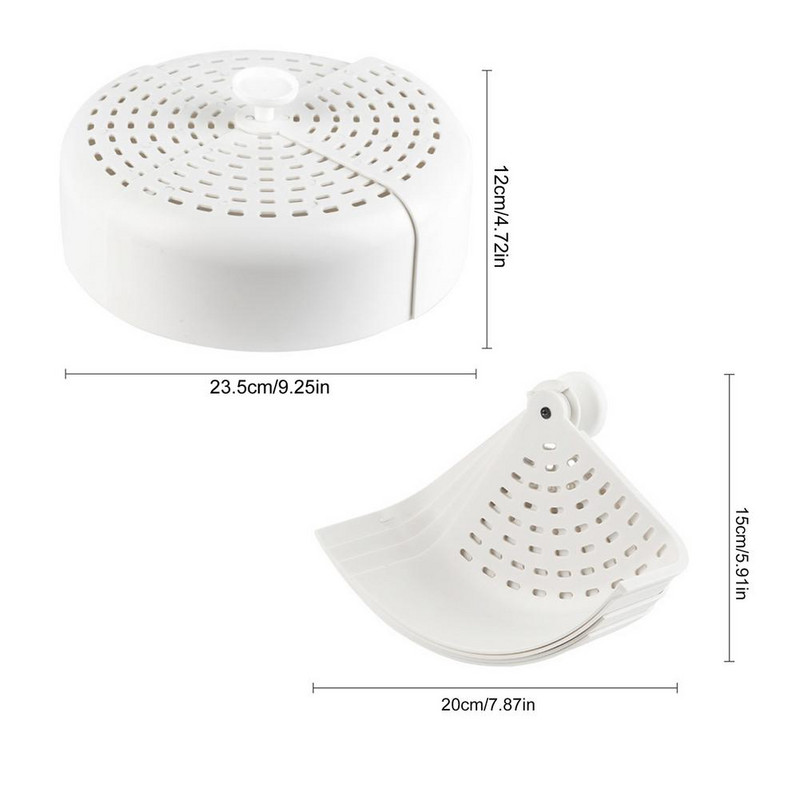 Sklopivi poklopac za tanjur za hranu Poklopac za posudu za posluživanje za desertne tanjure Kuhinjski poklopac otporan na prašinu i bube za četiri godišnja doba