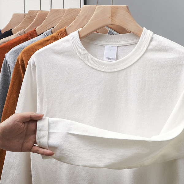 Pikkade varrukatega O-kaelusega avar pluus meestele