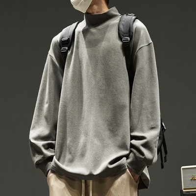 Ανδρική φαρδιά μπλούζα με μακριά μανίκια