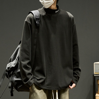 Ανδρική φαρδιά μπλούζα με μακριά μανίκια