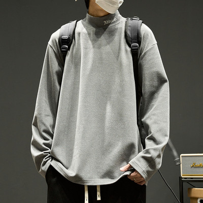 Ανδρική φαρδιά μπλούζα με μακριά μανίκια