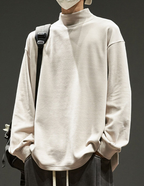 Ανδρική φαρδιά μπλούζα με μακριά μανίκια