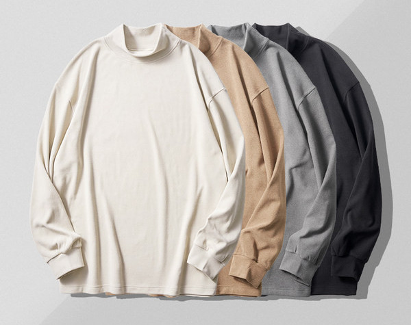 Ανδρική φαρδιά μπλούζα με μακριά μανίκια