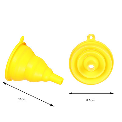 Lijevak za posebne alate od 1 komada Mini silikonski gel sklopivi lijevak Kuhinjski sklopivi lijevak za vodu i tekućinu otporan na toplinu i ulje