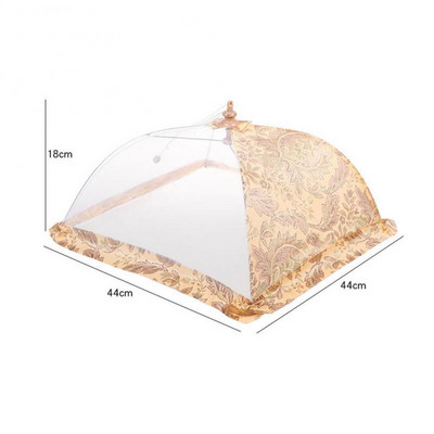 Tolmu- ja kärbsekindel kate majapidamistoiduks Kokkupandav marli hingav tugi Stabiilne splaissitav köögiviljakate