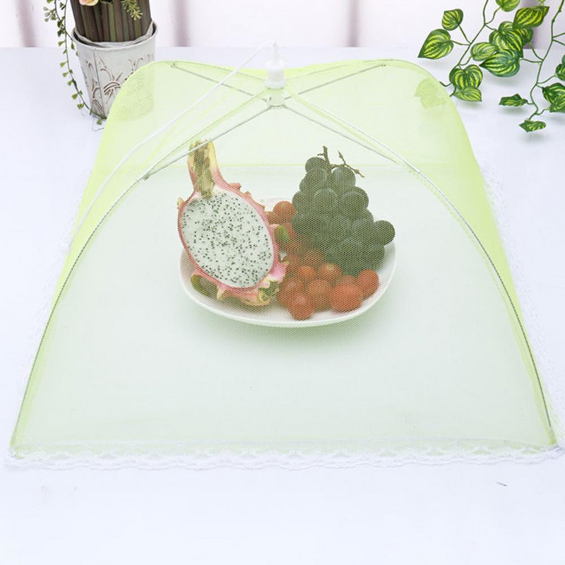 za kuhinju Prijenosni sklopivi poklopac za hranu Mrežasta tkanina velikog kapaciteta Odvojivi kuhinjski poklopac za suđe u stilu kišobrana