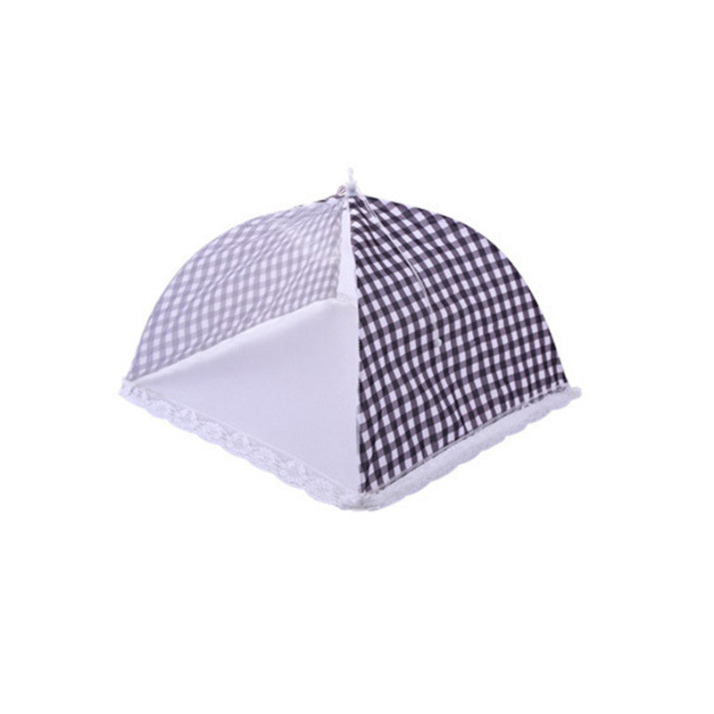 12-tolline kokkupandav köögivõrgust toidukate Vihmavarju hügieenirestiga nõude kate kärbse-sääsetolmu BBQ pikniku kööginõude jaoks