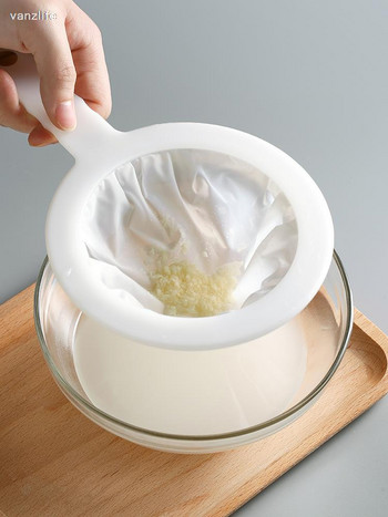 vanzlife φίλτρο γάλακτος σόγιας Τρυπητό πλέγμα αποστράγγισης κουζίνας για παραγωγή χυμού Διαχωρισμός υπολειμμάτων λαδιού από αφρό