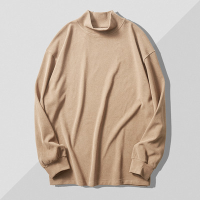 Κλασικό μοντέλο ανδρική μπλούζα με ψηλό γιακά