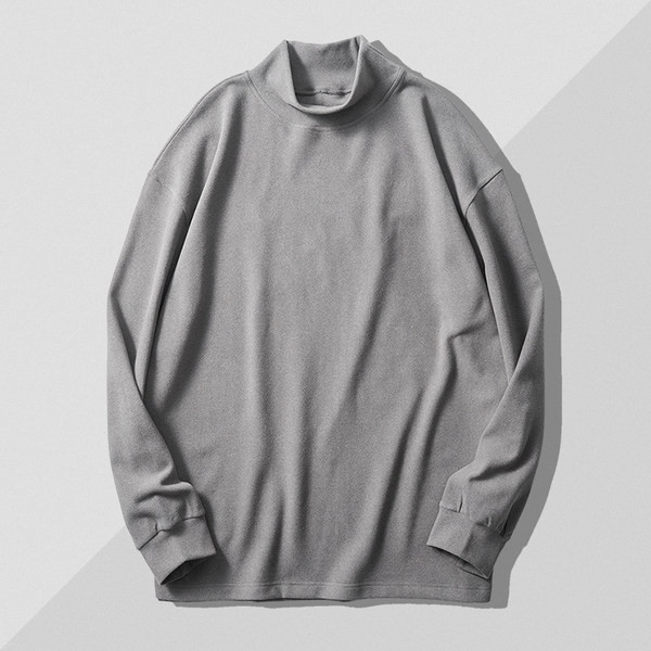 Κλασικό μοντέλο ανδρική μπλούζα με ψηλό γιακά