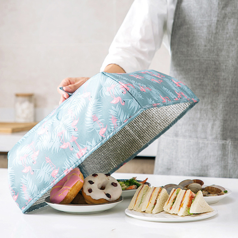 Izolație cu imprimare de iarnă Husă de legume Husă de praf pentru masă Husă anti-zburare Husă pliabilă pentru masă Accesorii de bucătărie Gadget