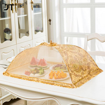 Покривала за храна в стил чадър Покривало против мухи против комари Дантелена маса Голяма покривка за маса Джаджи за дома Аксесоари