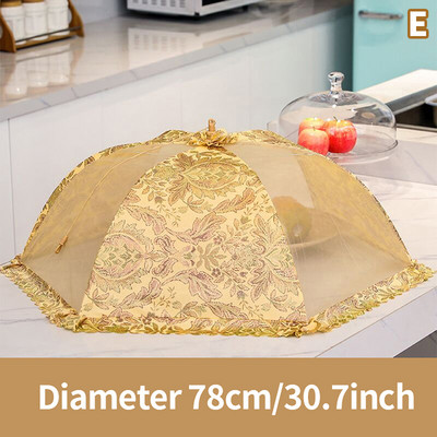 Καλύμματα φαγητού σε στυλ ομπρέλας Κάλυμμα φαγητού κατά των κουνουπιών Τραπέζι δαντέλα Μεγάλο κάλυμμα τραπεζιού Gadgets σπιτιού Αξεσουάρ