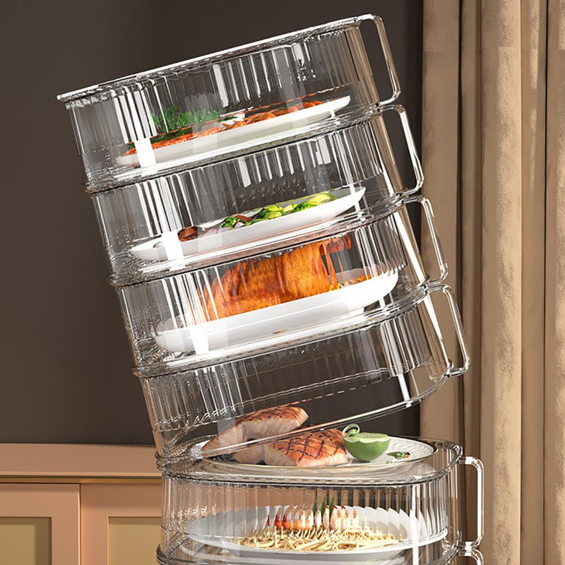 Acoperire pentru alimente practic, nedeformabil, pentru resturi de casă Suport de depozitare cu mai multe straturi pentru sufragerie Husă pentru vase Husă pentru praf de bucătărie