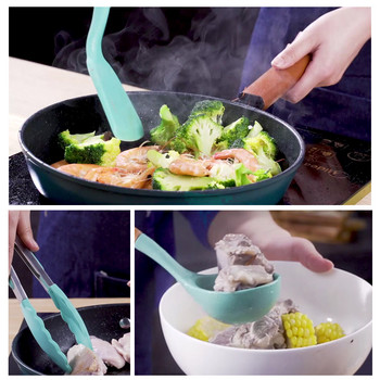 Κουζινικά σκεύη σιλικόνης Μαγειρικά σκεύη Ανθεκτικά στη θερμότητα Αντικολλητικά μαγειρικά σκεύη κουζίνας Εργαλεία ψησίματος κουζίνας με κουτί αποθήκευσης