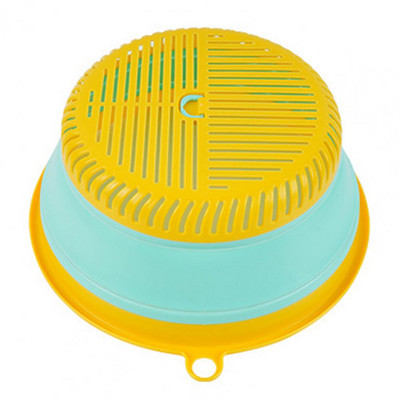 Prašmatnus maisto dangtis Maisto klasės virtuvės kiaurasamtis 2 viename skalbimo vaisiams ir daržovėms virtuvės indų dangtelio kiaurasamtis Atsparus dulkėms