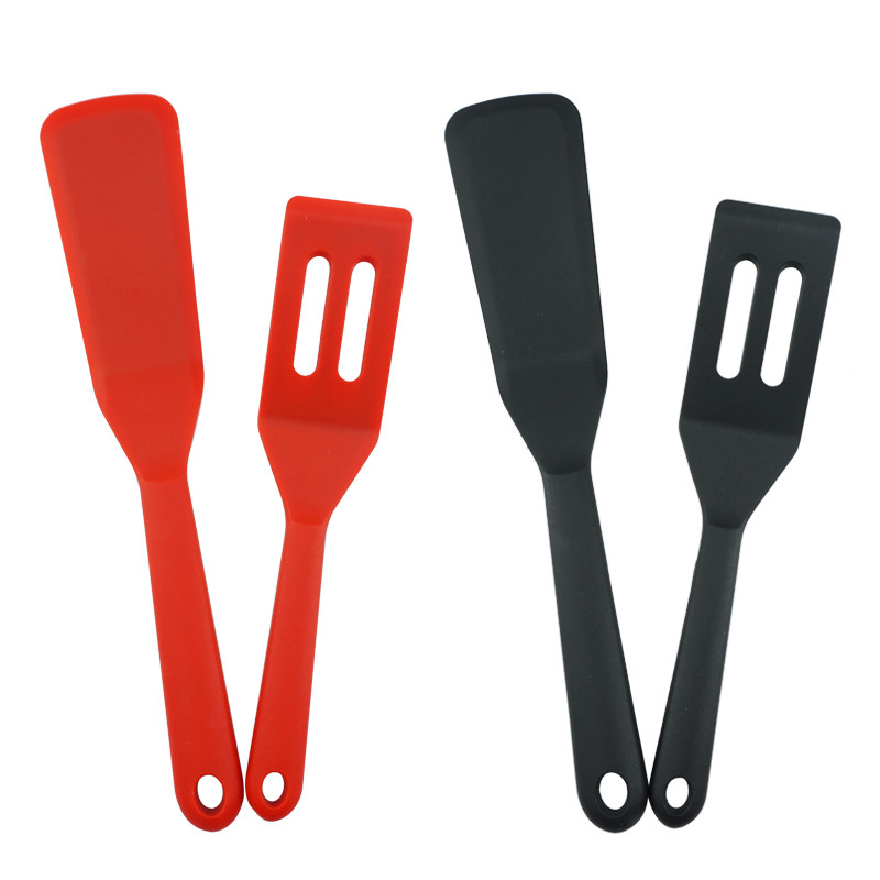 2TK Silikoonist spaatlikomplekt Biskviitlabidas Praemuna Spaatliga Steak Spaatliga Pann Väike spaatliga Köögitööriist Keedupottide komplekt