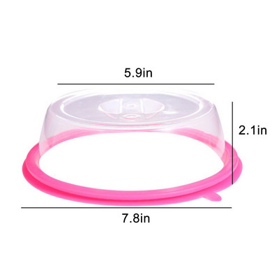 Capace de conservare a alimentelor de 20 cm Capace de păstrare proaspete Capac pentru vase de bol reutilizabil Ustensile de bucătărie sigilate în vid cu mâner Depozitarea alimentelor