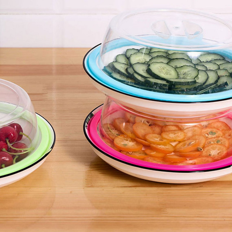 Capace de conservare a alimentelor de 20 cm Capace de păstrare proaspete Capac pentru vase de bol reutilizabil Ustensile de bucătărie sigilate în vid cu mâner Depozitarea alimentelor