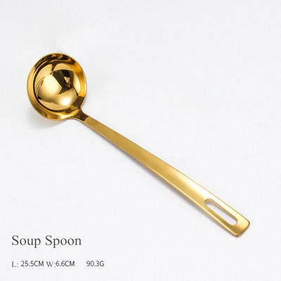 Auksinis nerūdijančio plieno maisto spaustukas sriubos šaukštas kiaurasamtis virimo šaukštas su laikymo stovu prieskonių šaukštas virtuvės reikmenys