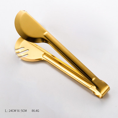 Auksinis nerūdijančio plieno maisto spaustukas sriubos šaukštas kiaurasamtis virimo šaukštas su laikymo stovu prieskonių šaukštas virtuvės reikmenys