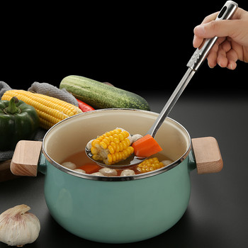 Κουζίνα από ανοξείδωτο ατσάλι Κορεάτικου στιλ Κουζινικά σκεύη Κατσαρόλες Μαγειρικά Σκεύη Μαγειρικής Σούπας Ρύζι Κουτάλι Τρυπητό Αξεσουάρ σπάτουλας