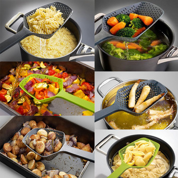 Кухненски прибори Съдове за готвене Инструменти за готвене Лопати Цедка за зеленчуци Лъжица Найлонова лъжица Голям гевгир Филтър за супа Кухненски инструменти
