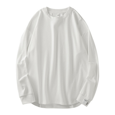 Ανδρική φθινοπωρινή-χειμωνιάτικη μπλούζα με οβάλ λαιμόκοψη και μακριά μανίκια