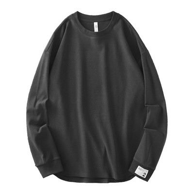 Ανδρική φθινοπωρινή-χειμωνιάτικη μπλούζα με οβάλ λαιμόκοψη και μακριά μανίκια