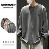 Bluza casual barbatesc cu decolteu oval - model lat