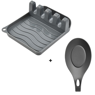 2 ΤΕΜ. Πολυλειτουργικό μαξιλαράκι για σούπας Αντιολισθητικό κάλυμμα θήκης για τη θερμότητα Κατάλληλο για πένσα κουταλιού φτυαριού κουζίνας